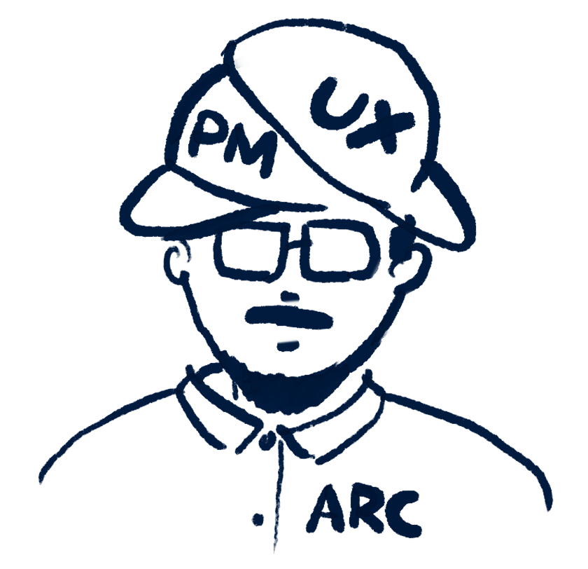 Hand-drawn portrait of Cafe Yi