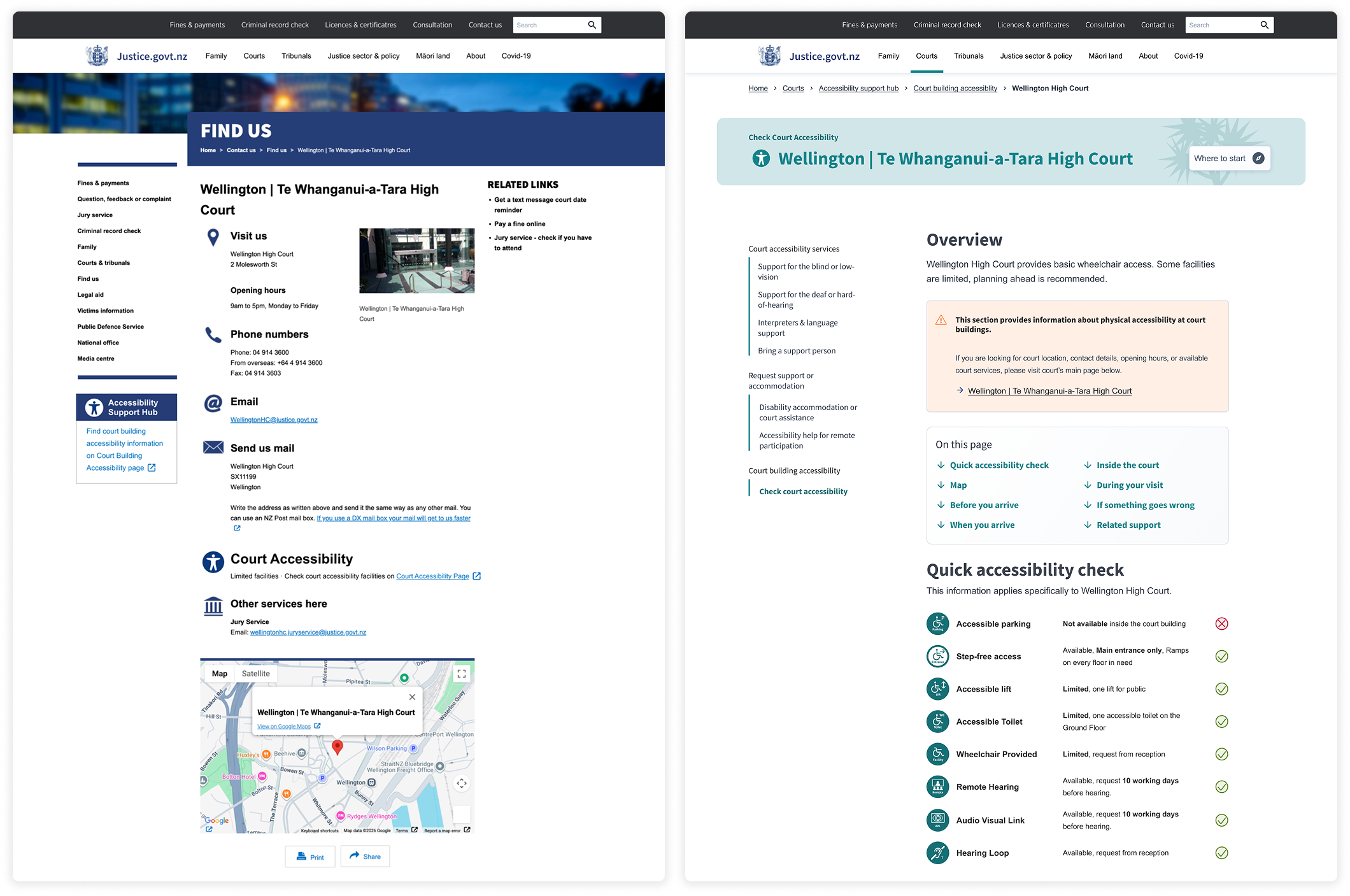 Accessibility Support Hub page showing clear pathways across accessibility support pages.