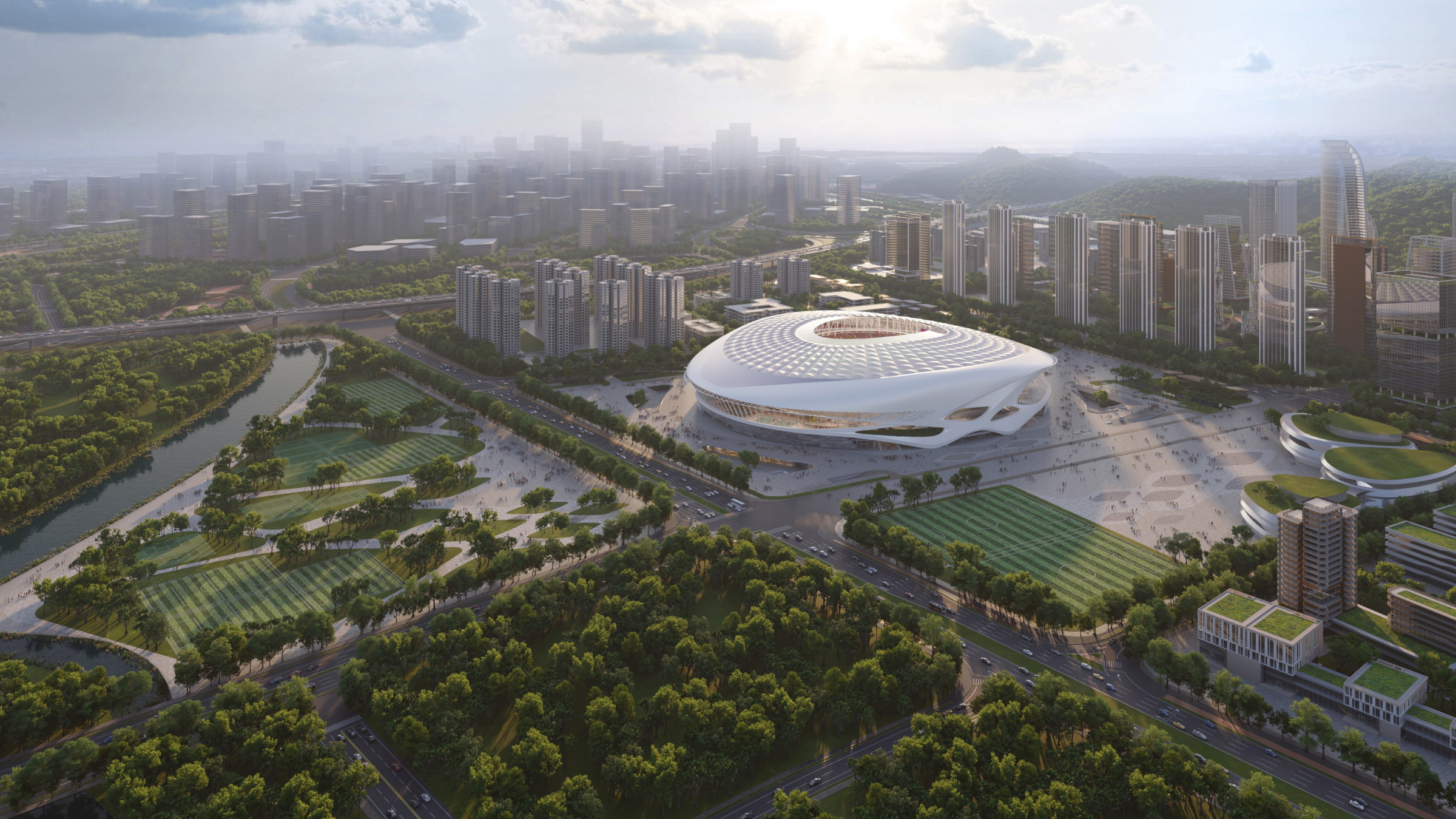 Guangzhou Football Park project preview
