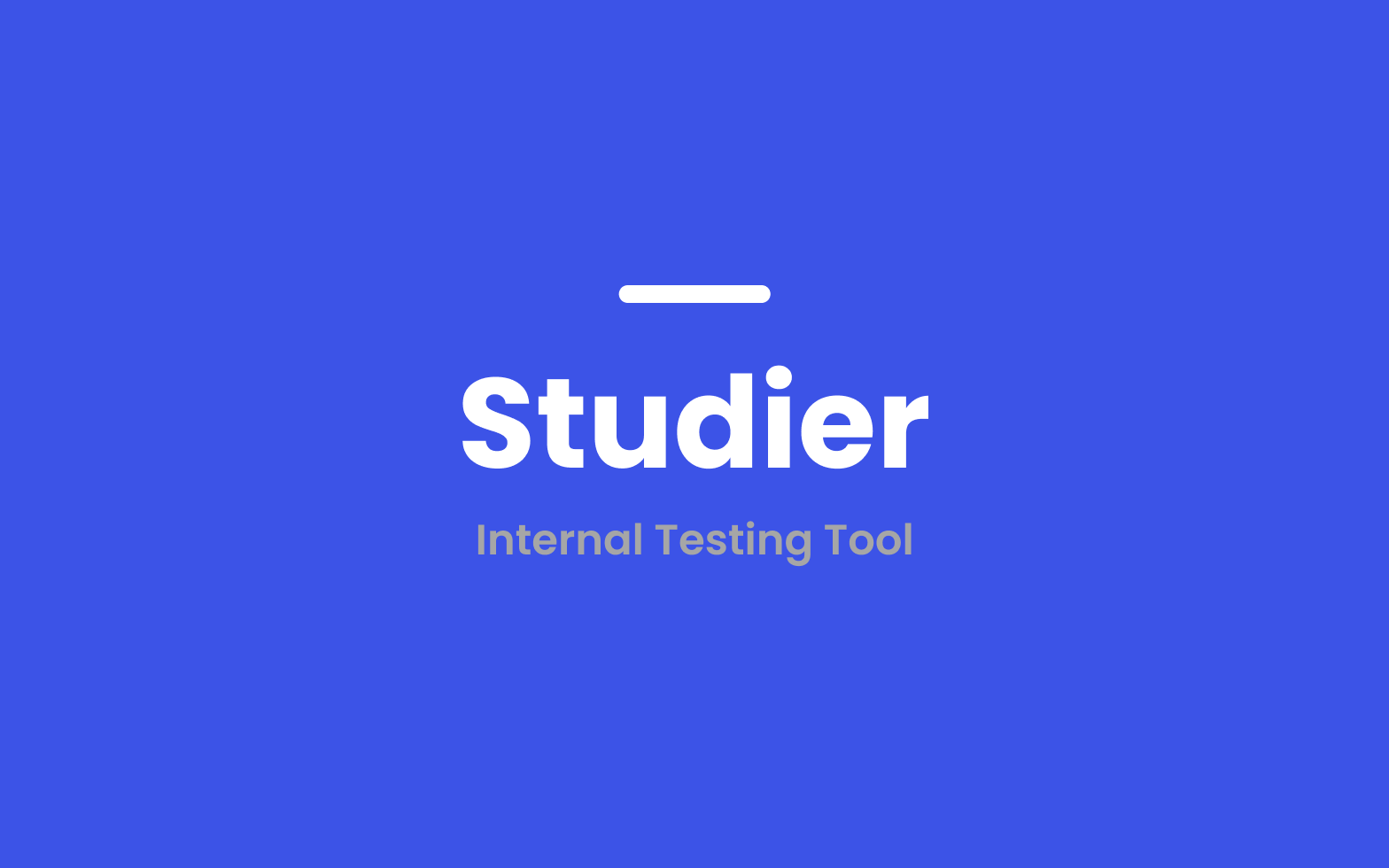 Studier dashboard project preview